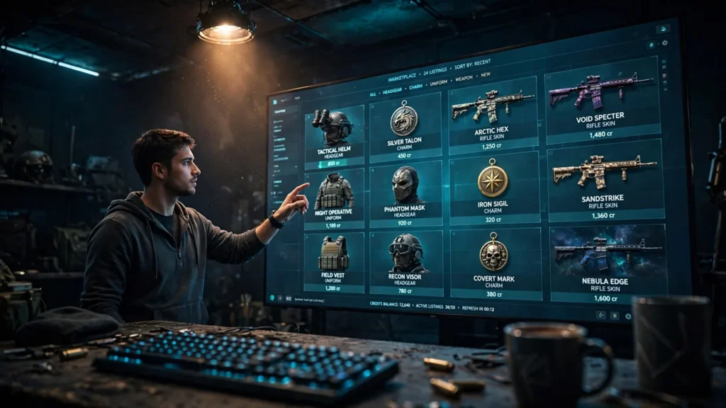 How Trades Work On R6 Marketplace - marketplace listings example