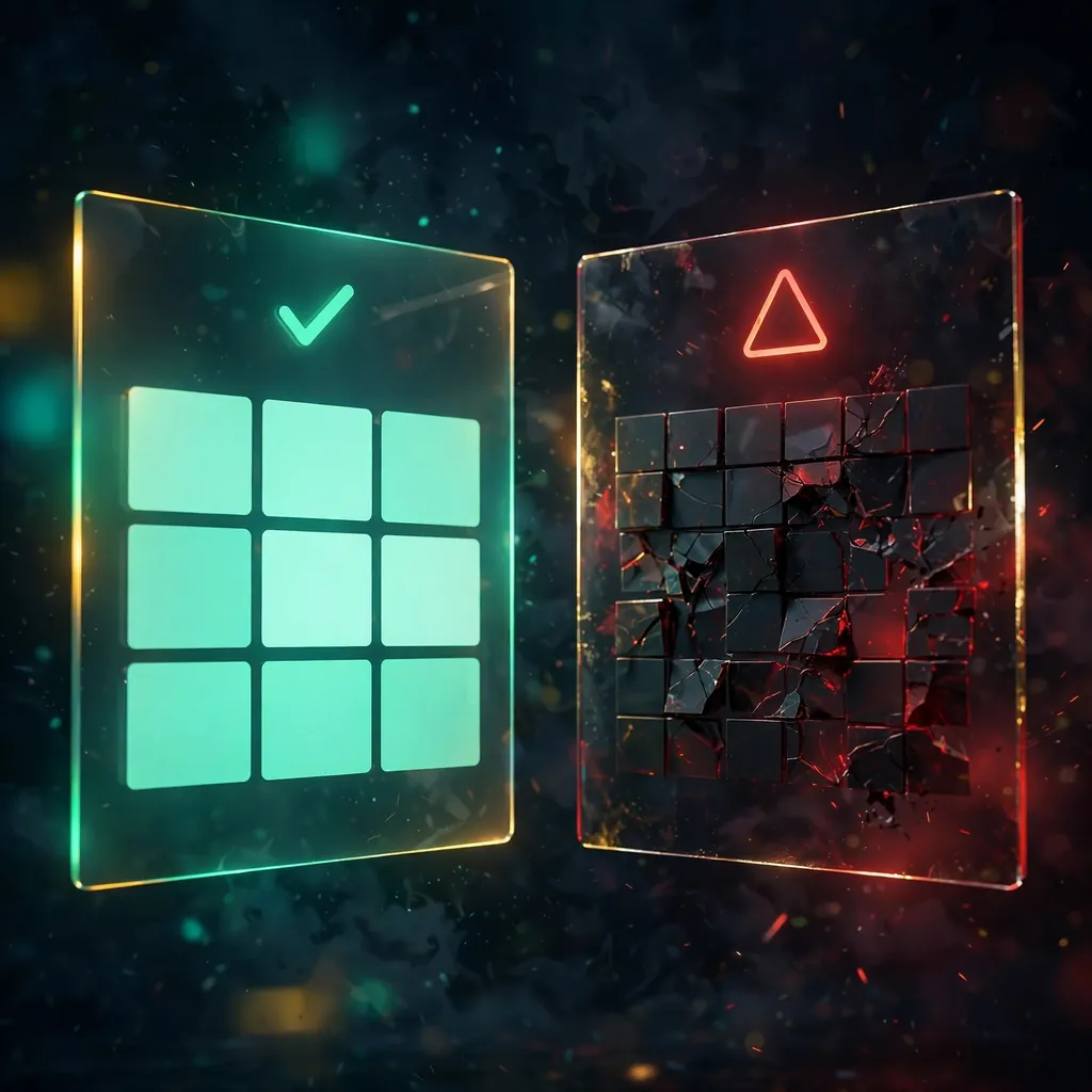 Item and payment move together, or not at all.