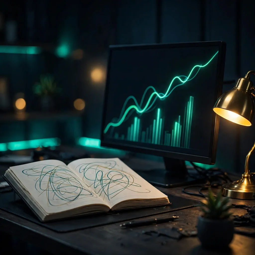 Profit and loss calculator on a trading desk